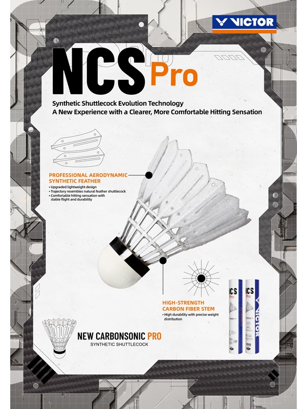 Badminton žogice Victor Carbonsonic NCS Pro