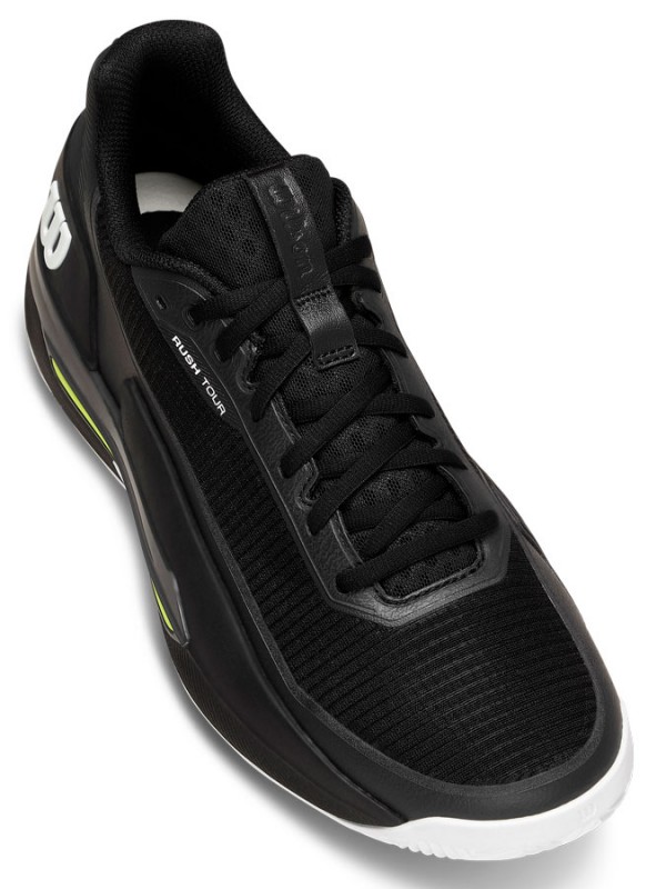 Tenis copati Wilson Rush Tour 5 Clay Black safety yellow