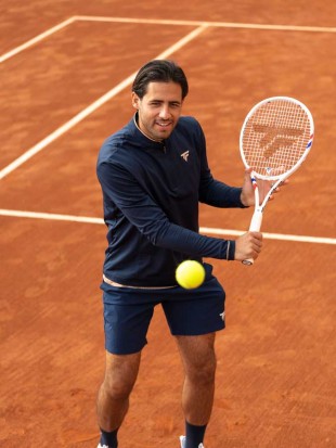 Tecnifibre majica Thermo zip Pro Marine z dolgimi rokavi