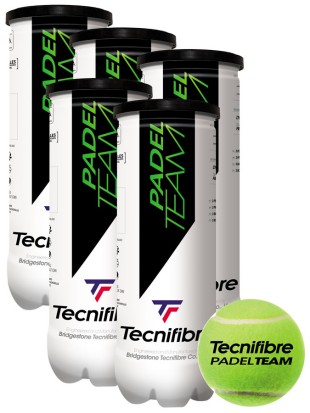 5 x Padel žoge Tecnifibre Team