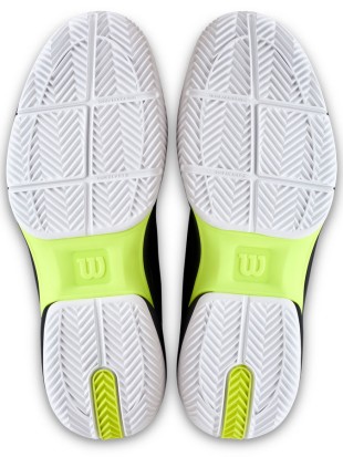 Tenis copati Wilson Rush Lite 5 Clay Black/Safety yellow
