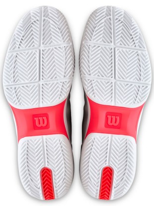Tenis copati Wilson Rush Lite 5 Clay White/Fiery Coral