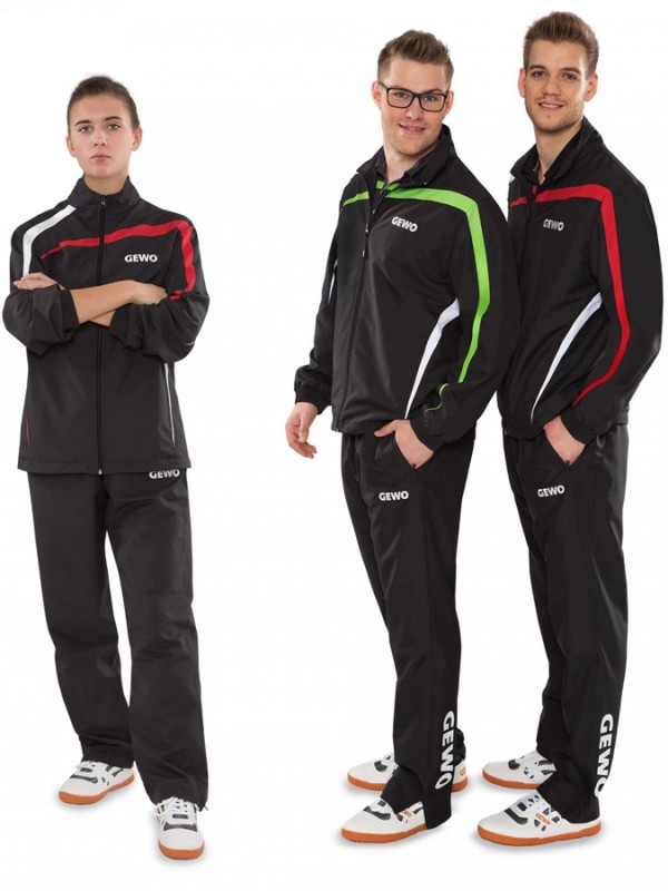 Gewo moška trenerka Pit črna-limeta